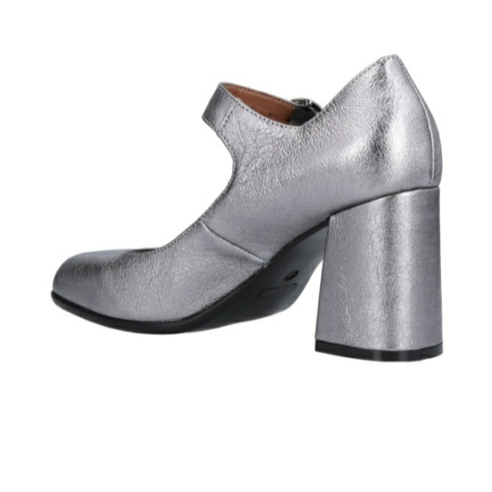 Metallic Silver Mary Jane Heels